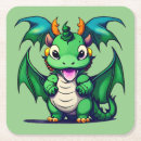 Recherche de illustration dragon dessous de verres Mignon