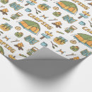 Recherche de feu de camp papier cadeau Nature