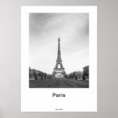 Recherche de tour eiffel noir et blanc posters Minimaliste