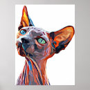 Zoek naar abstracte dieren posters Kat