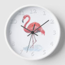Recherche de flamant rose horloges Faune