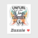 Zoek naar vleugels stickers Motivatie