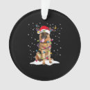 Zoek naar grappige duitse herder ornamenten Kerstman