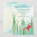 Recherche de ma grenouille anniversaire invitations Étang