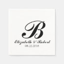 Recherche de bridal shower serviettes Monogramme