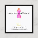 Recherche de vendeuse cartes visite Mode