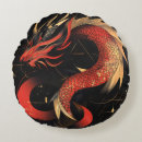 Recherche de dragon chinois coussins Noir