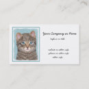Recherche de art original cartes visite Tabby gris