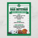 Recherche de baseball bar bat mitzvah invitations Sport