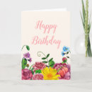 Recherche de heureux anniversaire cartes Floral