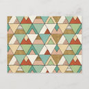 Recherche de motifs de dessins géométriques cartes postales Aquarelle