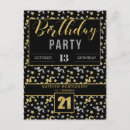 Recherche de or cartes postales anniversaire invitations ballons