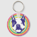 Zoek naar boston terrier sleutelhangers Schattige hond