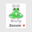 Zoek naar leuke kikker stickers Cartoon
