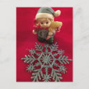 Recherche de elfe noël cartes postales Mignon
