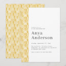 Recherche de jaune invitations Élégant