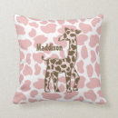 Recherche de girafe rose coussins Safari