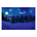 Recherche de nuit étoilée posters Bleu