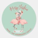 Recherche de chapeau de père noël autocollants Flamant rose