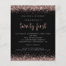 Recherche de rose gold glitter invitations Glam