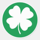 Recherche de trèfle quatre feuilles autocollants Irlandais
