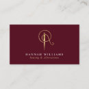 Recherche de couture cartes visite Monogramme