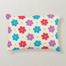 Recherche de motif à fleurs coussins Blanc