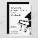 Recherche de piano concert invitations Élégant