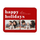 Recherche de joyeuses fêtes magnets Rouge