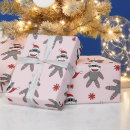 Recherche de singe rose papier cadeau Enfants