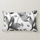 Recherche de fleur lys coussins Noir et blanc