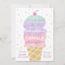Recherche de ice cream cone invitations Cône