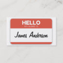 Recherche de bonjour mon nom est cartes visite Cool