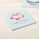Recherche de plumeria dessous de verres Aquarelle