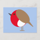 Recherche de oiseaux de noël cartes postales Rouge