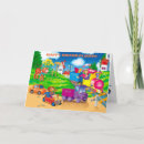 Recherche de transport de camion vœux cartes Boy