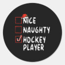 Recherche de hockey père noël autocollants Joueur