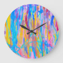 Recherche de couleurs vibrantes horloges Abstrait