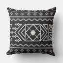 Recherche de tribale coussins Noir et blanc