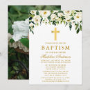 Recherche de photo de baptême invitations Croix d'or