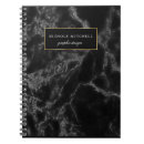 Recherche de marbre de notes carnets Noir