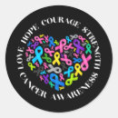 Recherche de lutteur autocollants Sensibilisation au cancer