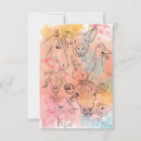 Recherche de cheval de ferme vœux cartes Aquarelle