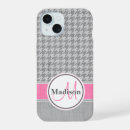 Recherche de houndstooth iphone coques Rose