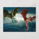 Recherche de fantaisie cartes postales Dragon