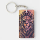 Recherche de peinture de lion porteclés Toute personne