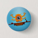 Zoek naar monsters buttons Illustratie