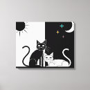 Recherche de noir chat toiles Noir et blanc