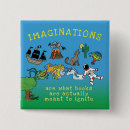 Recherche de imagination carrés badges Livres