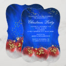 Recherche de bleu et or noël invitations Fête de fin d'année